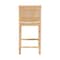 Baxton Studio bali & pari Sofia Modern and Contemporary Natural Finished Wood and Rattan Counter Stool 185-11874-Zoro - alternate 3